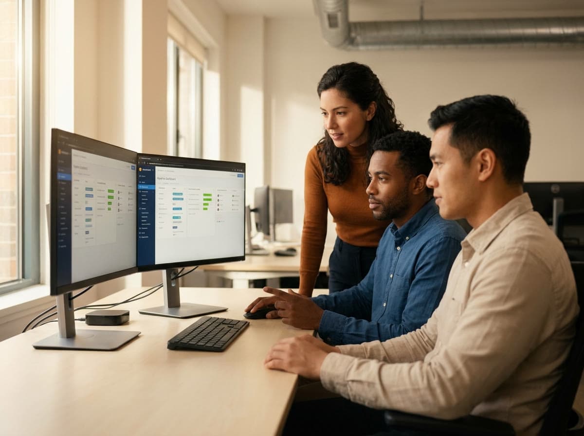 A marketer personalizing content with AI