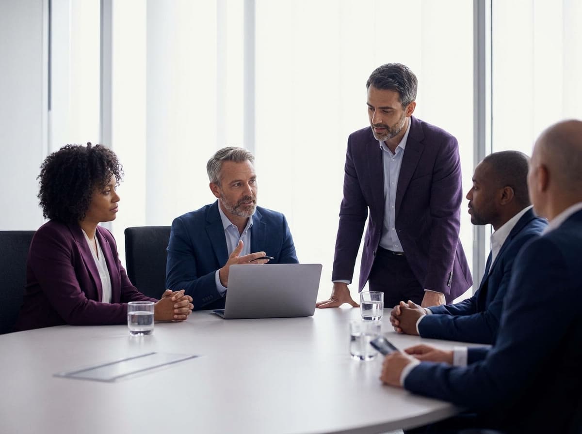 Business users reviewing AI recommendations